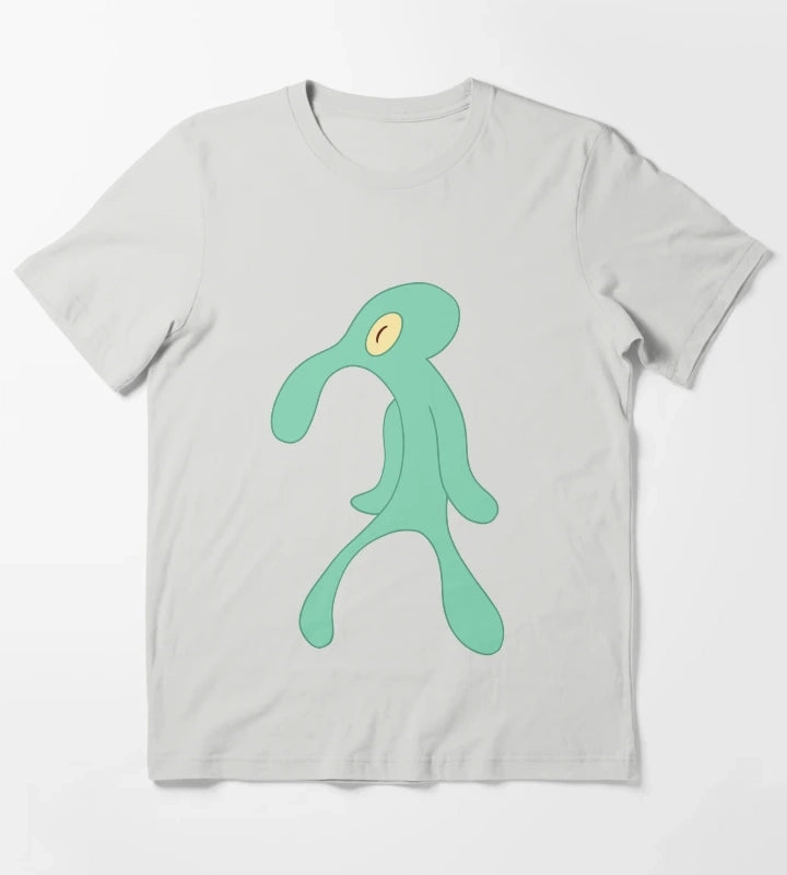 Bold and brash Squidward T-Shirt Light Grey