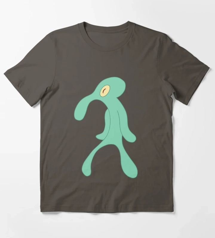 Bold and brash Squidward T-Shirt Dark Grey