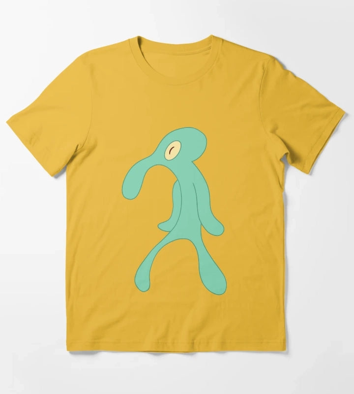 Bold and brash Squidward T-Shirt Yellow