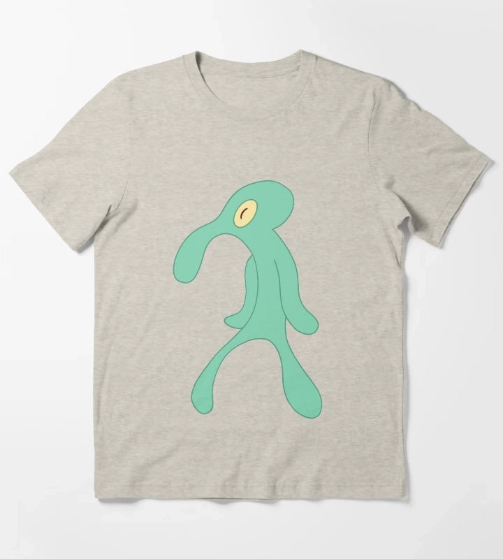 Bold and brash Squidward T-Shirt Cream