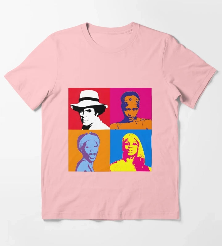 Boney M Warhol Style Print T-Shirt Dark Grey