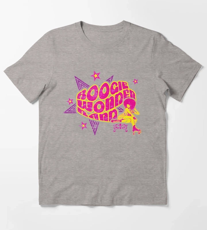 Boogie Roller Pink T-Shirt Heather Grey
