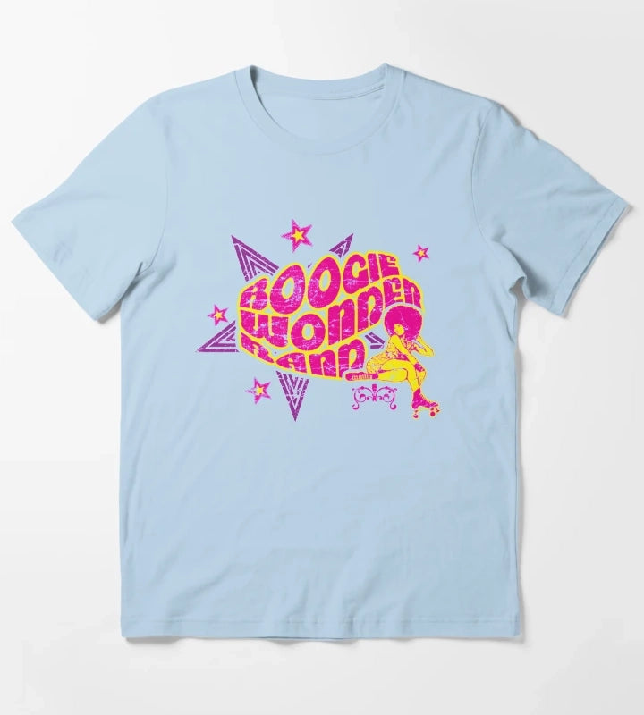 Boogie Roller Pink T-Shirt Sky Blue
