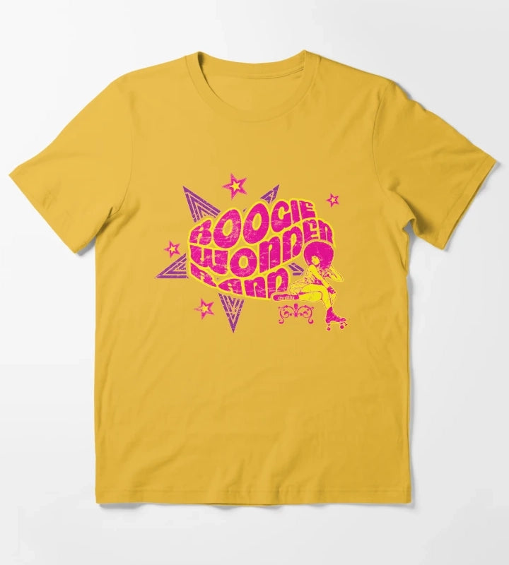 Boogie Roller Pink T-Shirt Yellow