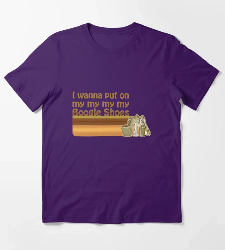 Boogie Shoes Disco T-Shirt Purple