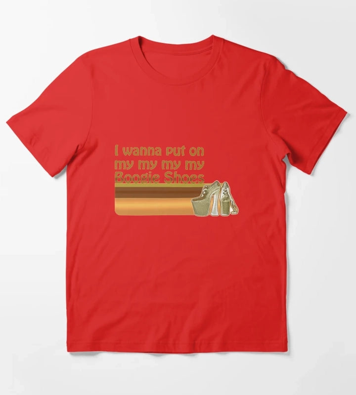 Boogie Shoes Disco T-Shirt Red
