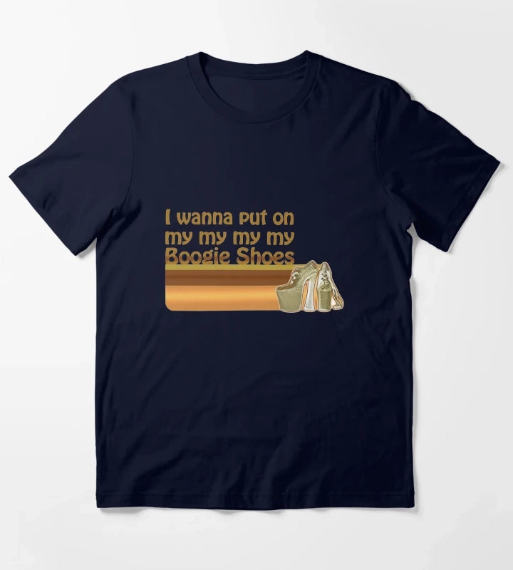 Boogie Shoes Disco T-Shirt Navy