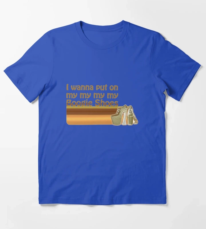 Boogie Shoes Disco T-Shirt Blue