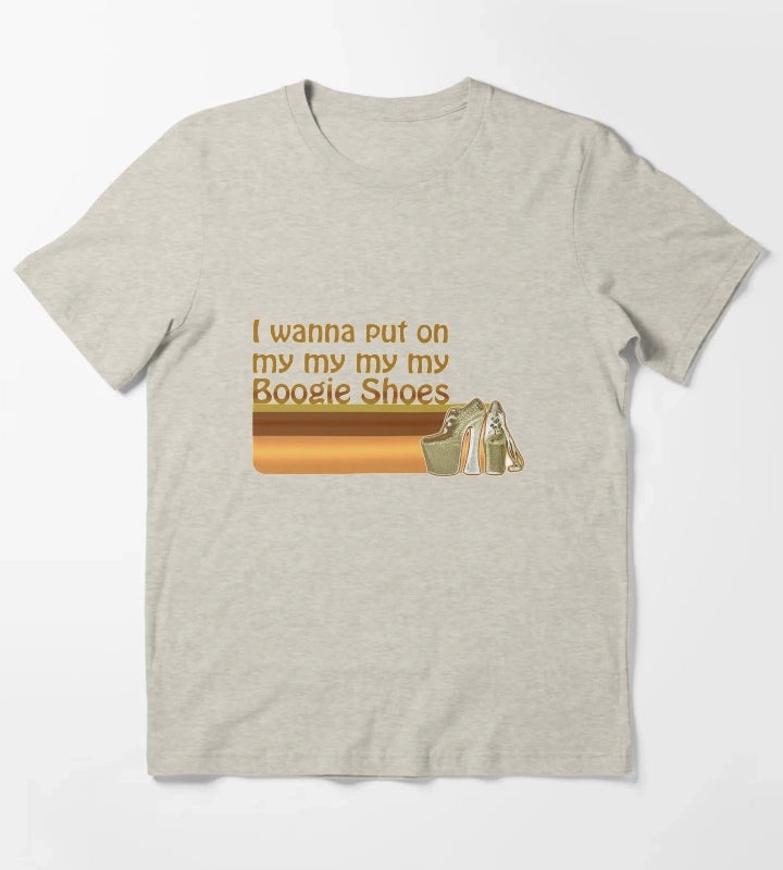 Boogie Shoes Disco T-Shirt Cream
