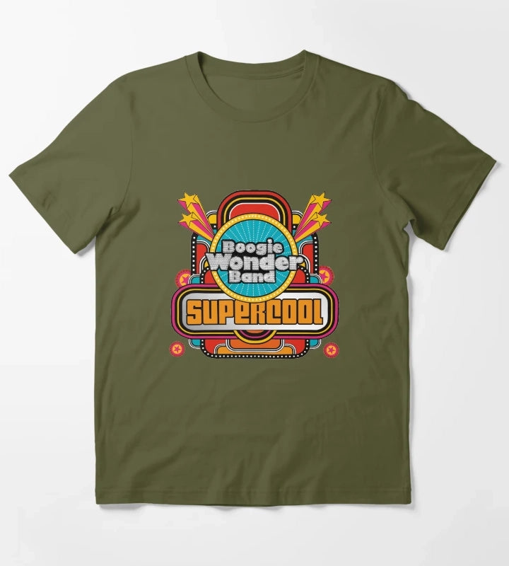 Boogie Wonder Band Supercool T-Shirt Olive Green
