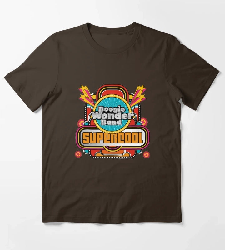 Boogie Wonder Band Supercool T-Shirt Brown