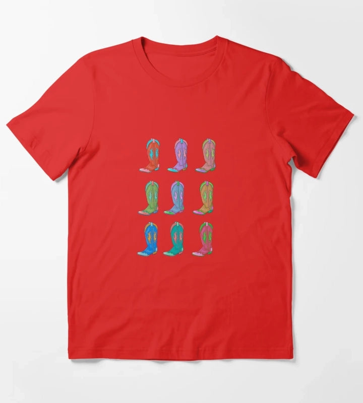Boots T-Shirt Red