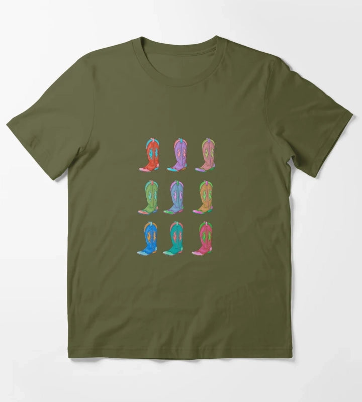 Boots T-Shirt Olive Green
