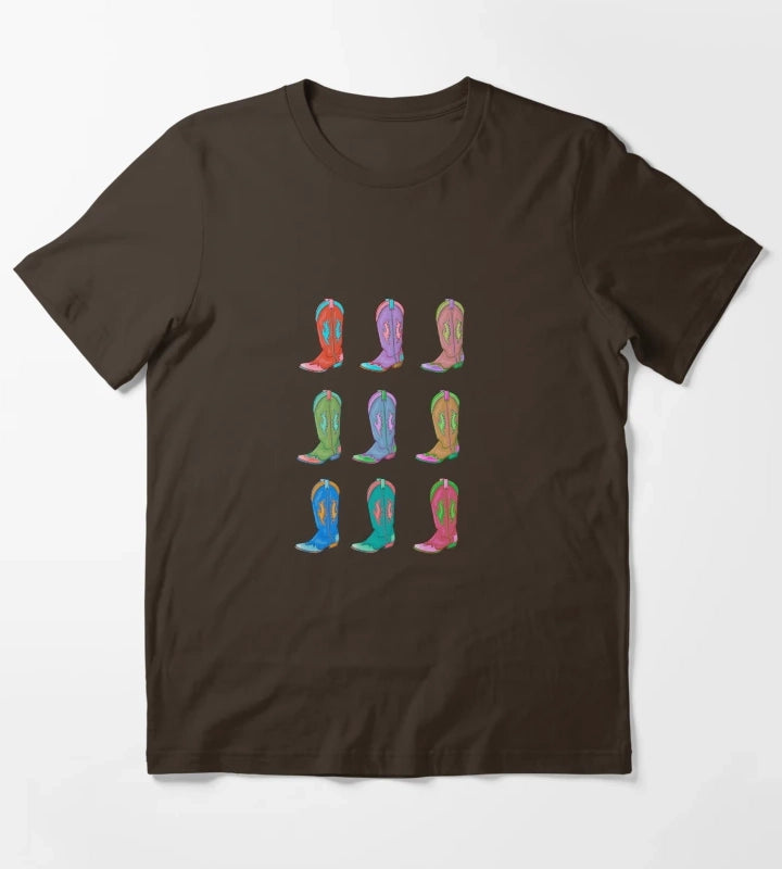 Boots T-Shirt Brown