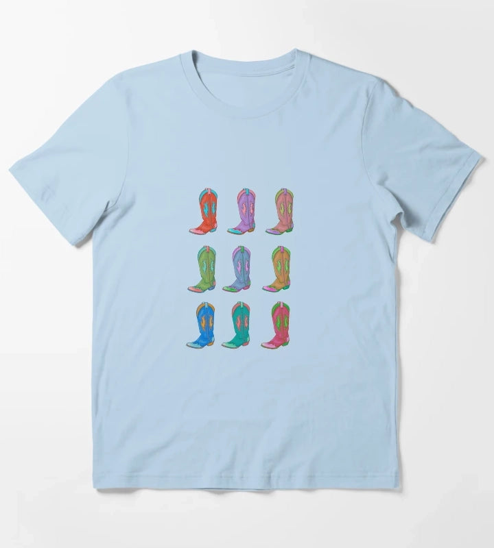 Boots T-Shirt Sky Blue