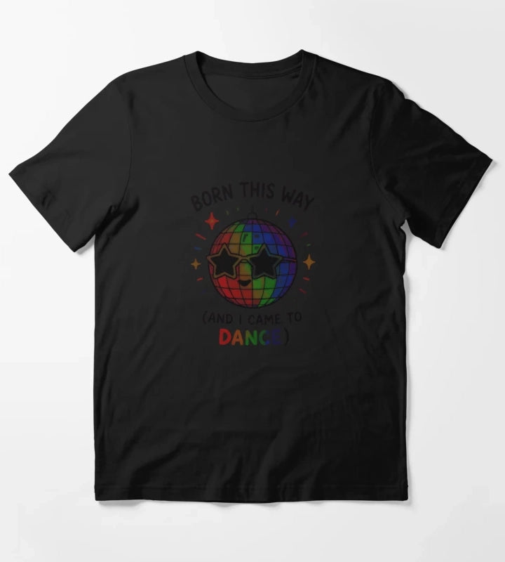 Born to Dance Cute Rainbow Disco Pride T-Shirt