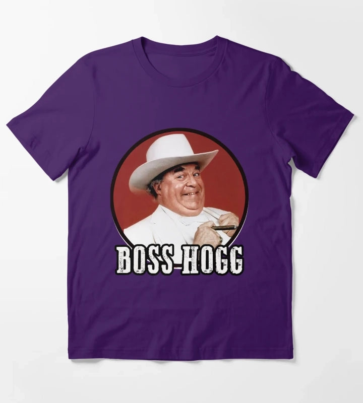Boss Hogg from Dukes Of Hazzard T-Shirt Purple