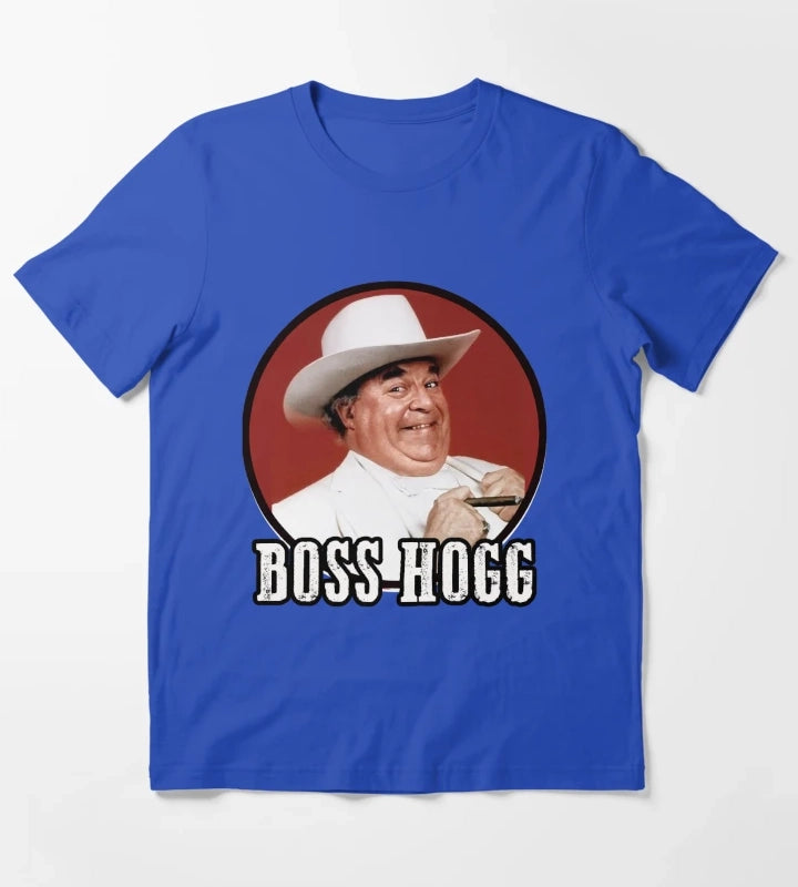 Boss Hogg from Dukes Of Hazzard T-Shirt Blue