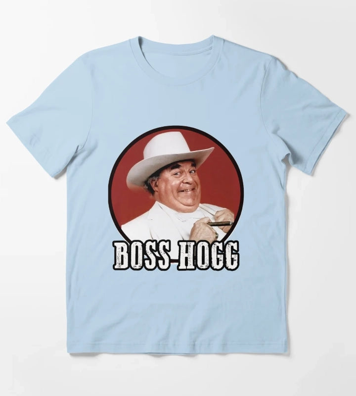 Boss Hogg from Dukes Of Hazzard T-Shirt Sky Blue