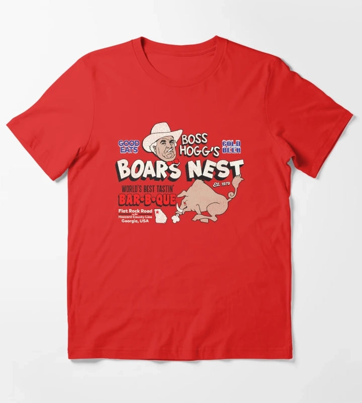 Boss Hoggs Boars Nest T-Shirt Red