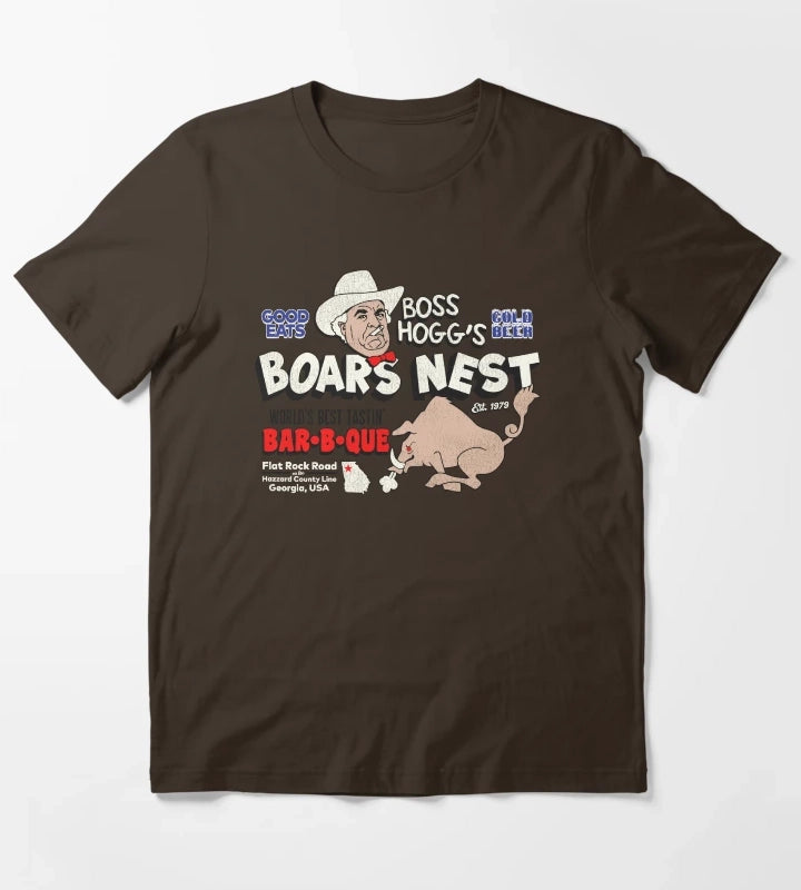 Boss Hoggs Boars Nest T-Shirt Brown