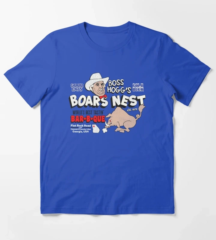 Boss Hoggs Boars Nest T-Shirt Blue
