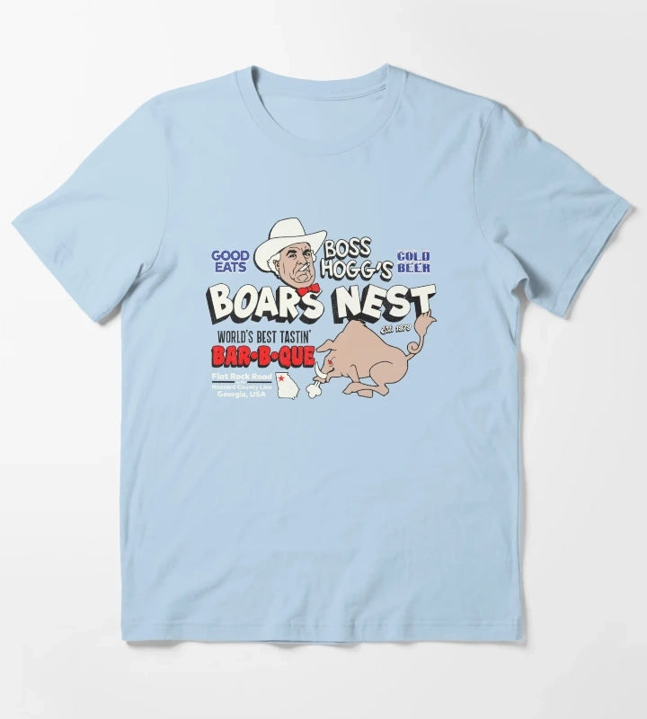 Boss Hoggs Boars Nest T-Shirt Sky Blue