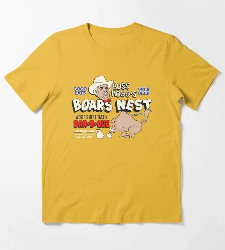 Boss Hoggs Boars Nest T-Shirt Yellow