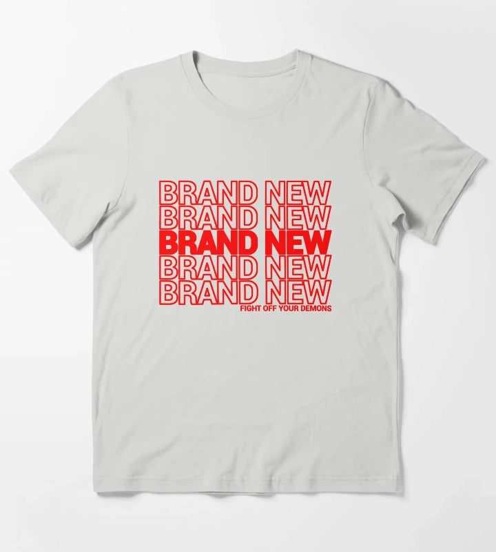 Brand New Brand New Brand New red T-Shirt Light Grey