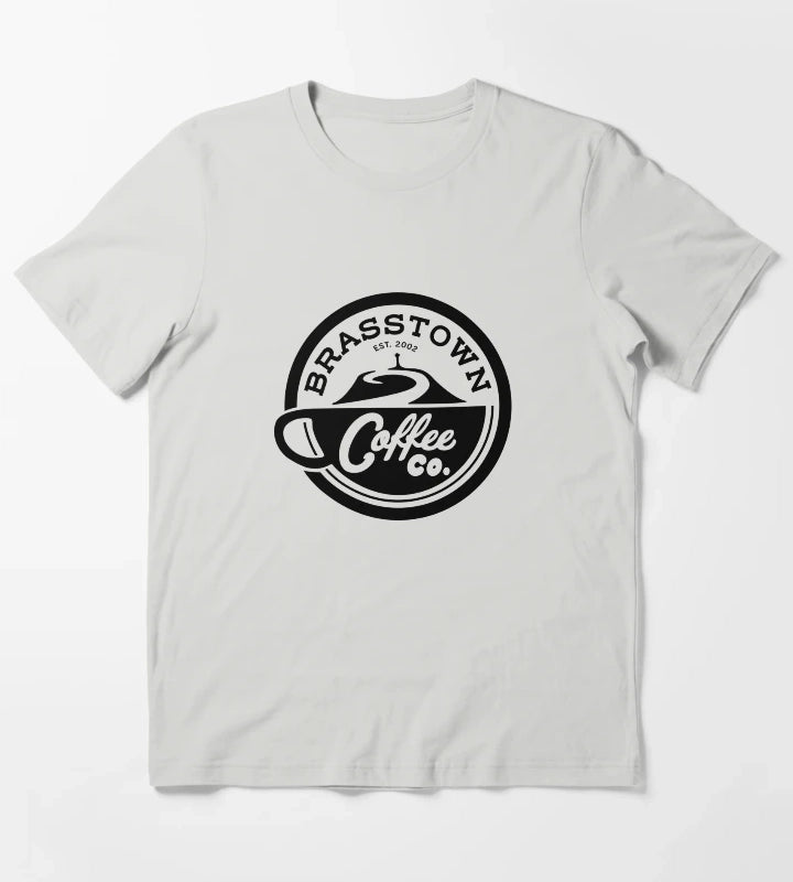 Brasstown Coffee Co logo Love Victor T-Shirt Light Grey