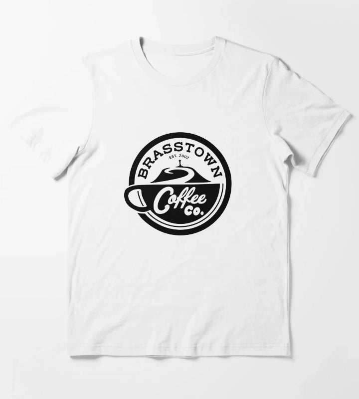 Brasstown Coffee Co logo Love Victor T-Shirt White