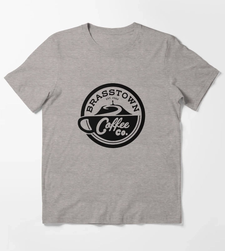 Brasstown Coffee Co logo Love Victor T-Shirt Heather Grey