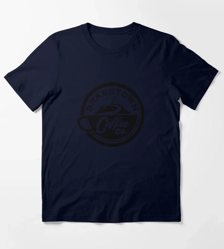 Brasstown Coffee Co logo Love Victor T-Shirt Navy