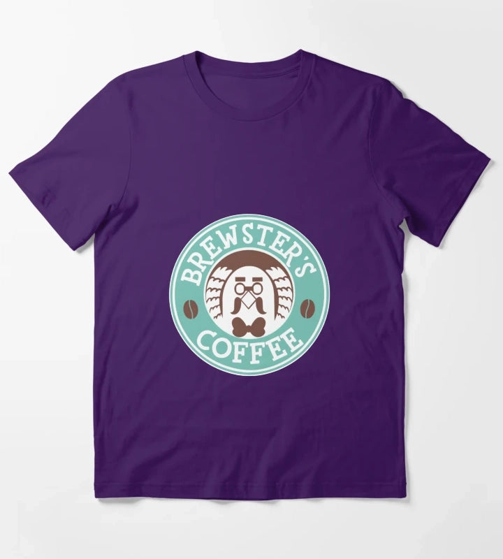 Brewsters Coffee T-Shirt Purple