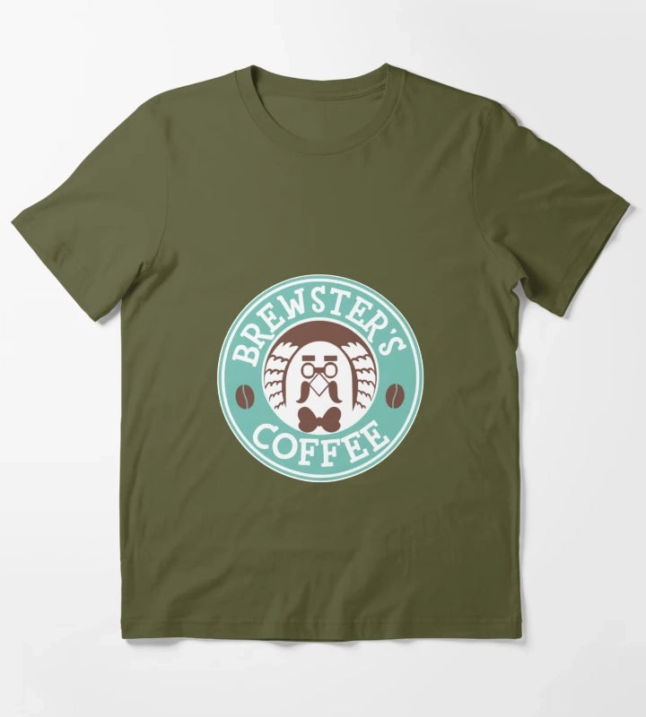 Brewsters Coffee T-Shirt Olive Green
