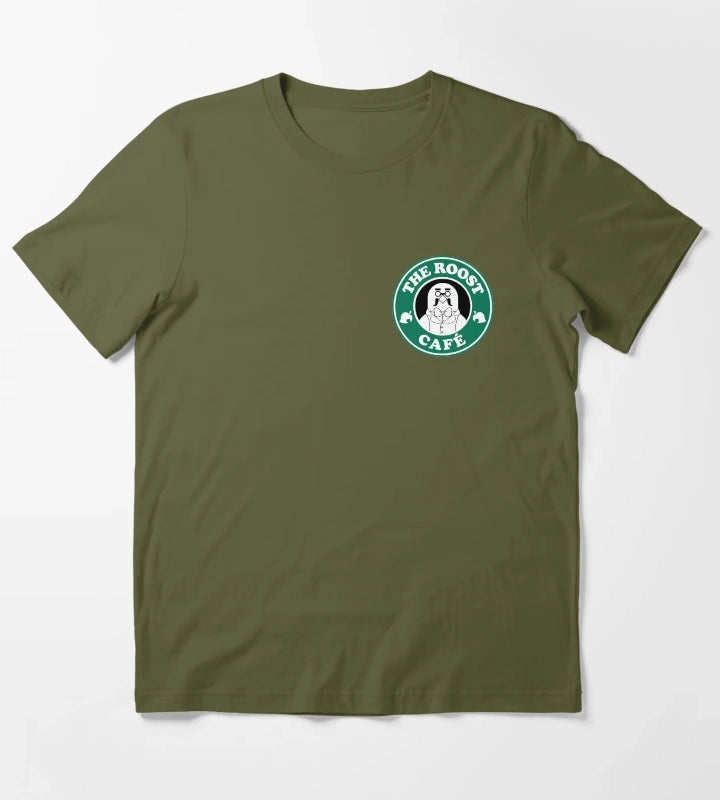 Brewsters The Roost Caf T-Shirt Olive Green