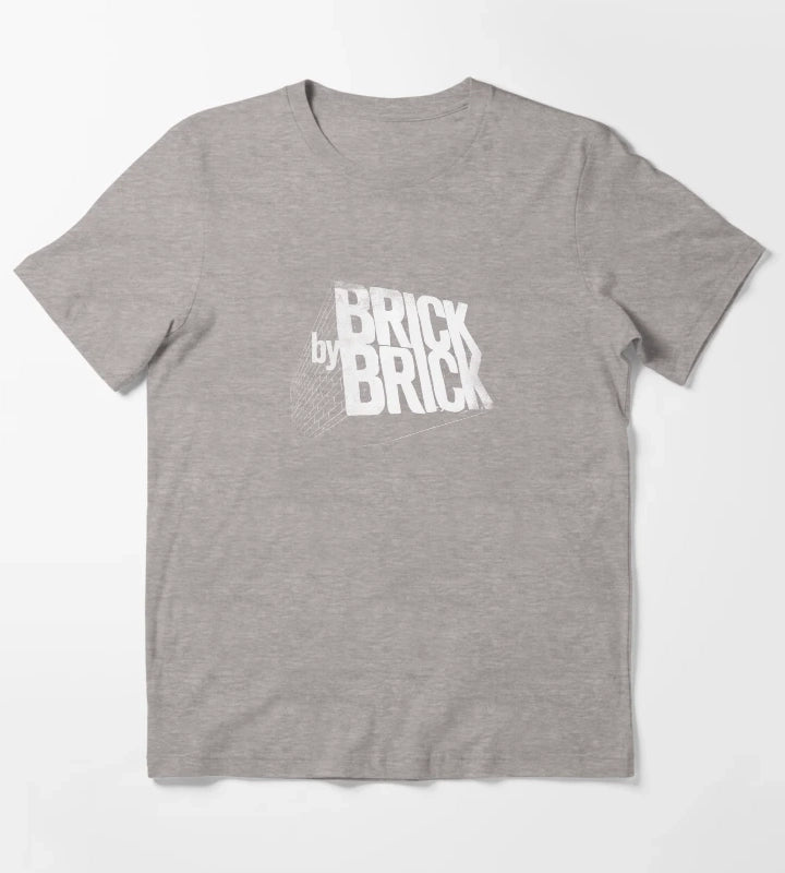 Brick by Brick T-Shirt Heather Grey