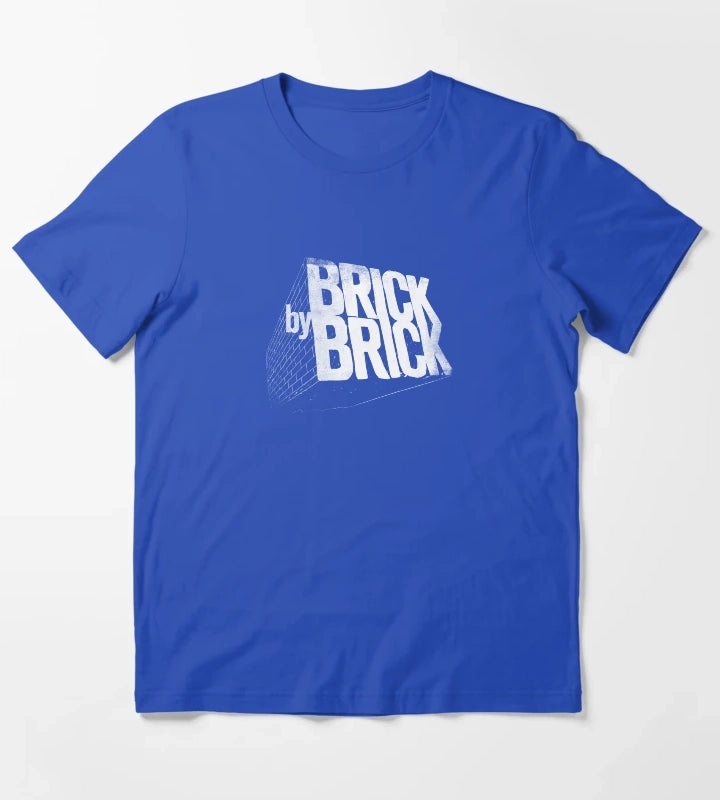 Brick by Brick T-Shirt Blue
