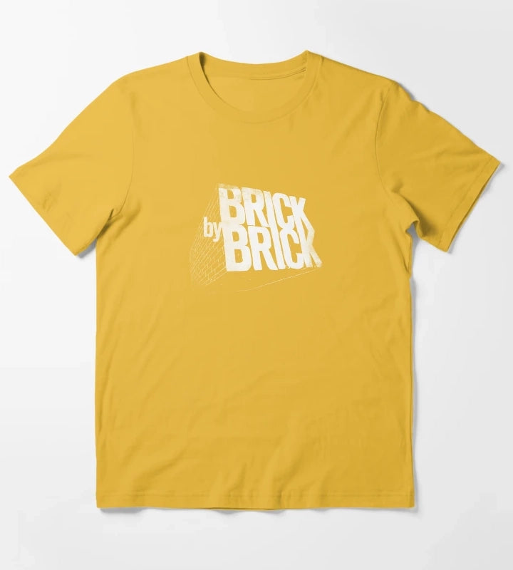 Brick by Brick T-Shirt Yellow