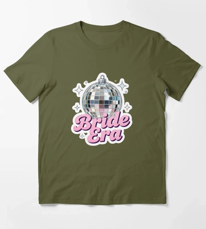 Bride Era disco ball T-Shirt Olive Green
