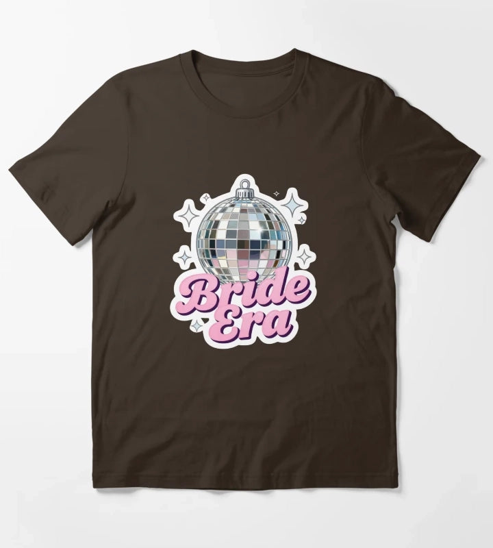 Bride Era disco ball T-Shirt Brown