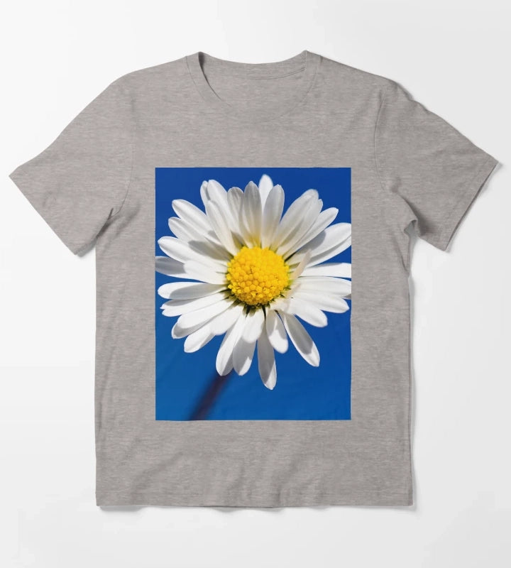 Bright Daisy Bloom by heidiannemorris T-Shirt Heather Grey