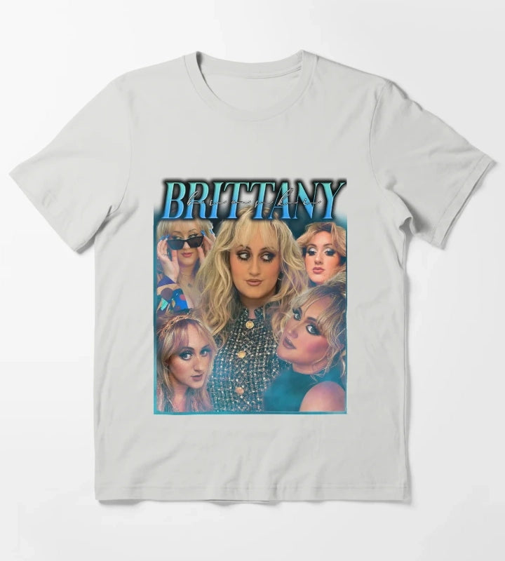 Brittany Broski etsy tshirt style T-Shirt Light Grey