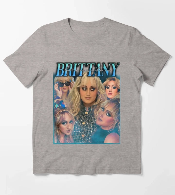 Brittany Broski etsy tshirt style T-Shirt Heather Grey