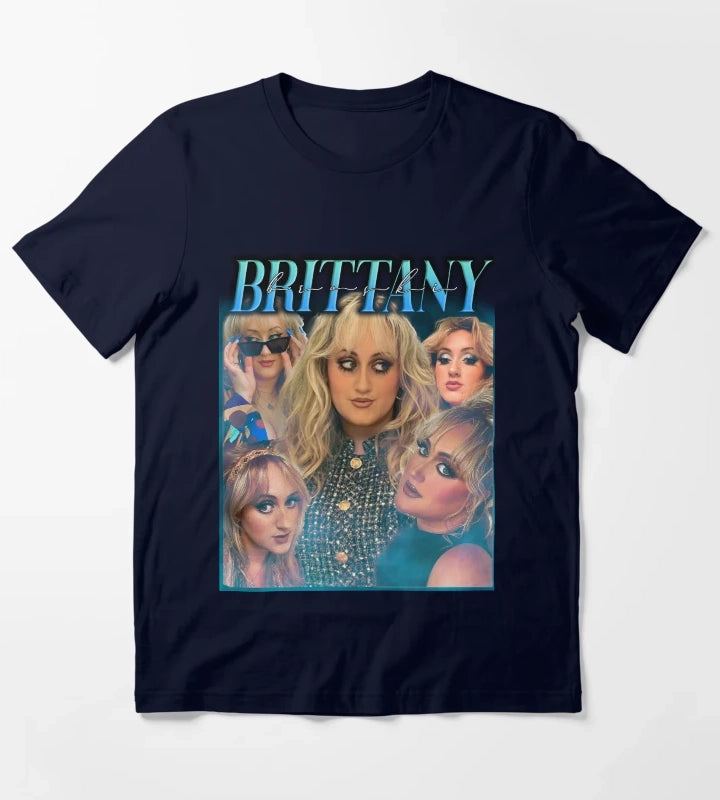 Brittany Broski etsy tshirt style T-Shirt Navy