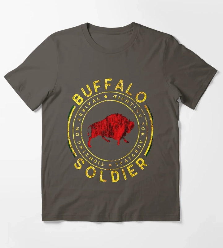 Buffalo Soldier T-Shirt Dark Grey