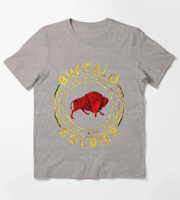Buffalo Soldier T-Shirt Heather Grey