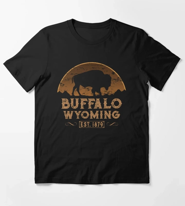 Buffalo Wyoming American Wild West T-Shirt