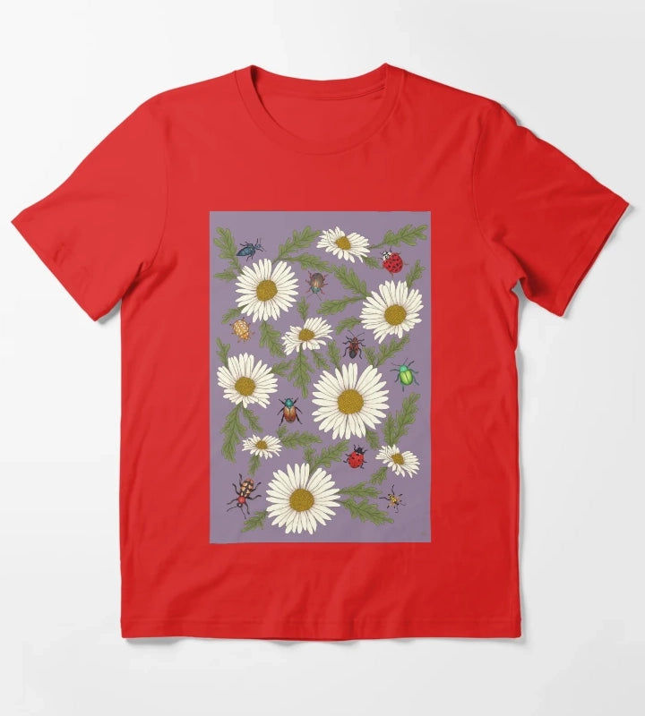 Bugs and Daisies T-Shirt Red