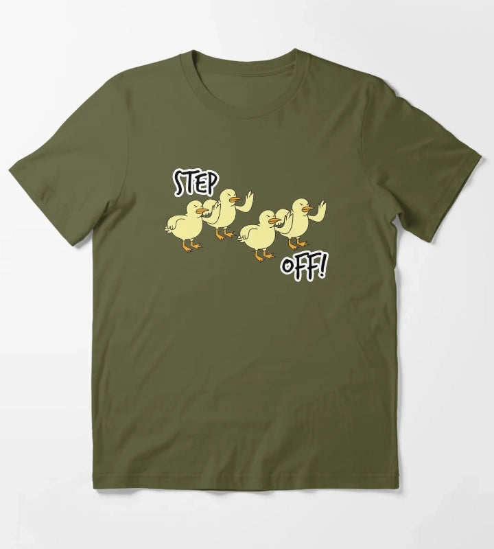 Bunch of Ducks Regular Show T-Shirt Olive Green